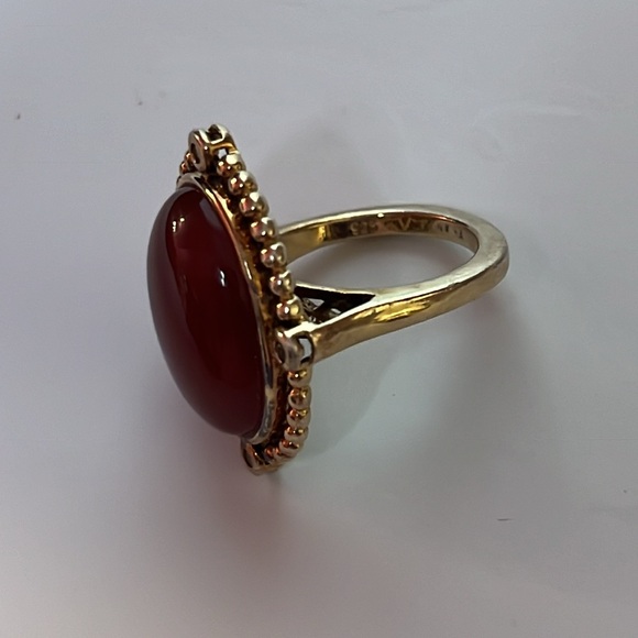 Carnelian ring 925 - Picture 4 of 7